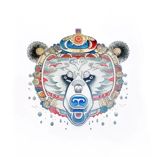 Russian Bear With Water