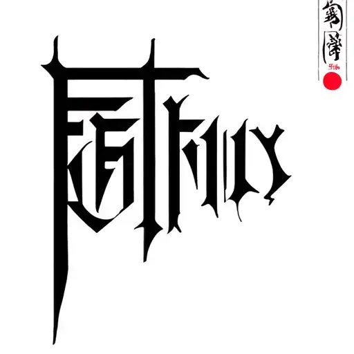 Ambigram Word 'Family' Incorporated