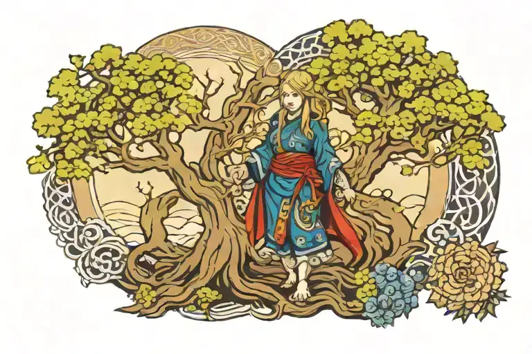 Shieldmaiden And Tree Of Life