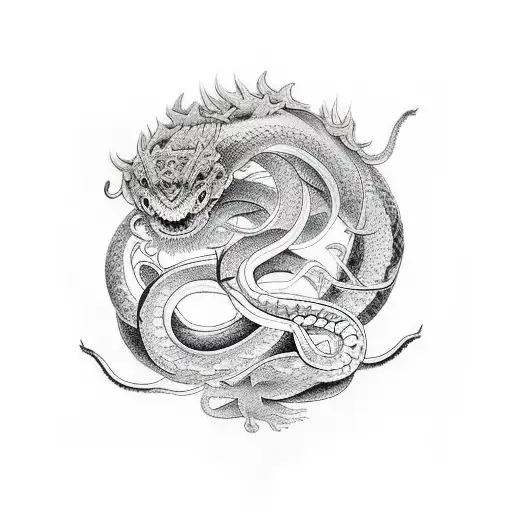 Uroboros With A Snake