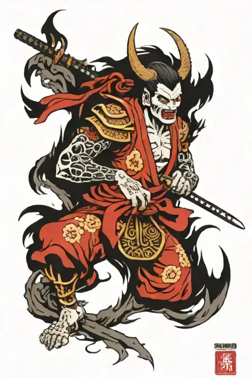Demon Samurai Full Arm