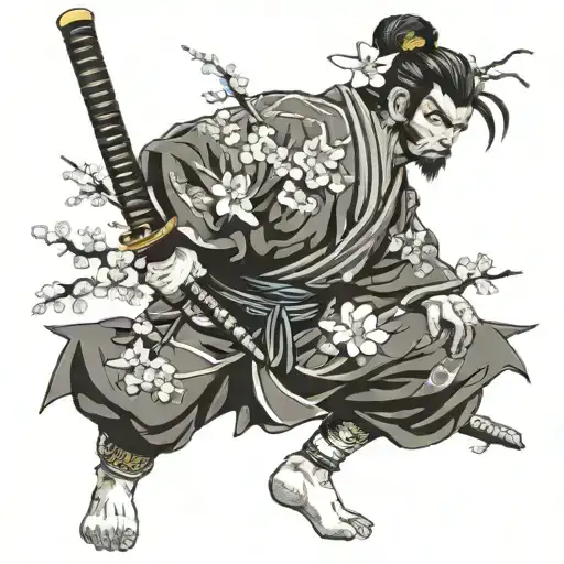 Wukong Samurai Cherry Blossoms