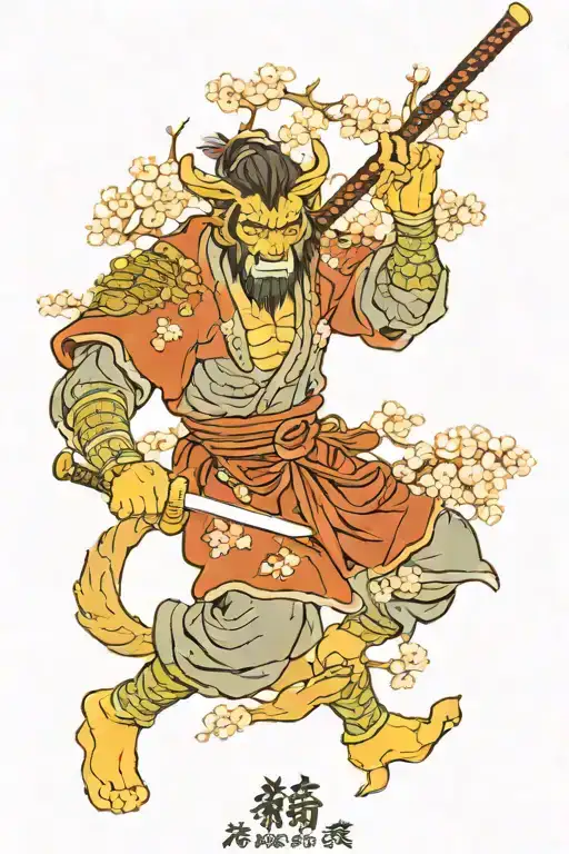 Wukong Samurai Cherry Blossoms