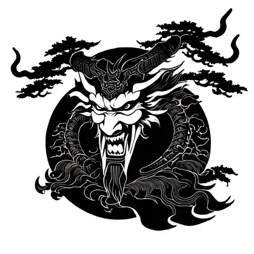 Samurai Demon Tree