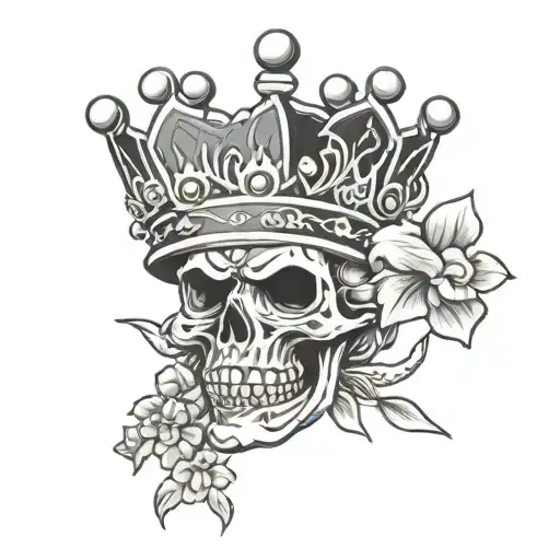 Crown Tattoo Design