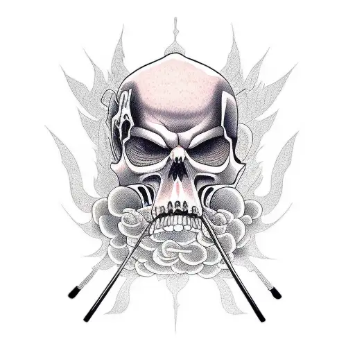 Grim Reaper With Electric Guitar