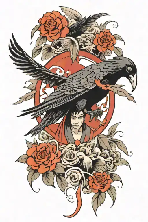 Itachi Uchiha With Crows And Feathers