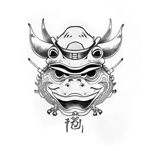 Oni Mask Frog Samurai