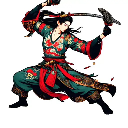 Men Are Brave Female Warrior Fights