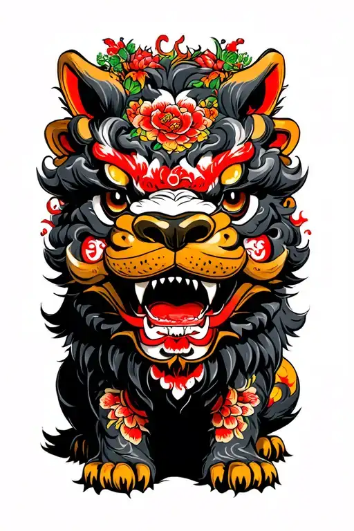 Traditional Japanese Foo Dog
