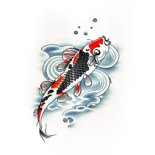 Koi Fish Leg