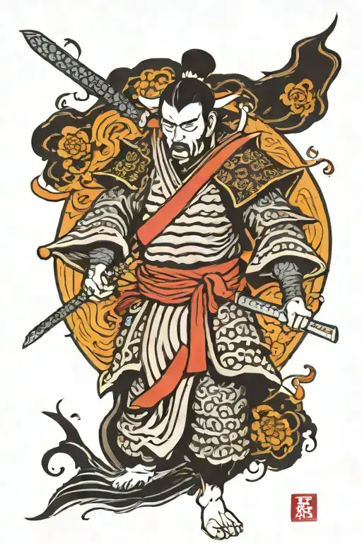 Dark Samurai Standing