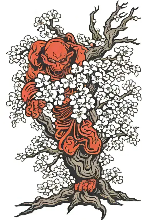 Ninja Oni Cherry Blossom Tree
