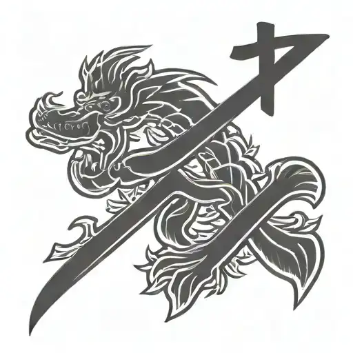 Love Kanji Symbol With Elements