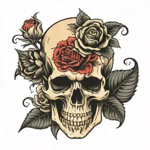 Skull And Roses