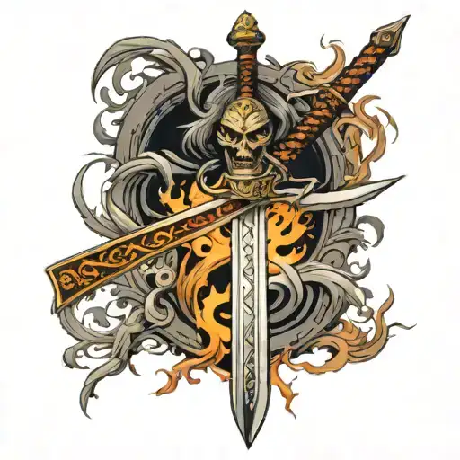 Maiden Flaming Sword With Blade Handle