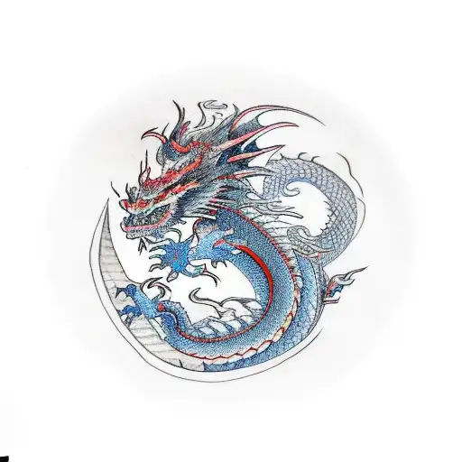 Dragon With Red Tears