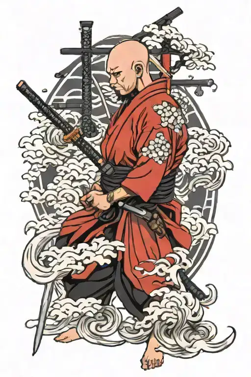 Bald Black Man In Samurai Oufit Tattoo Idea Preferences Advanced Data