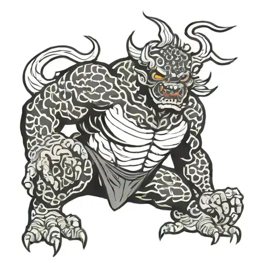 Balrog In The Style Of A Japanese Demon
