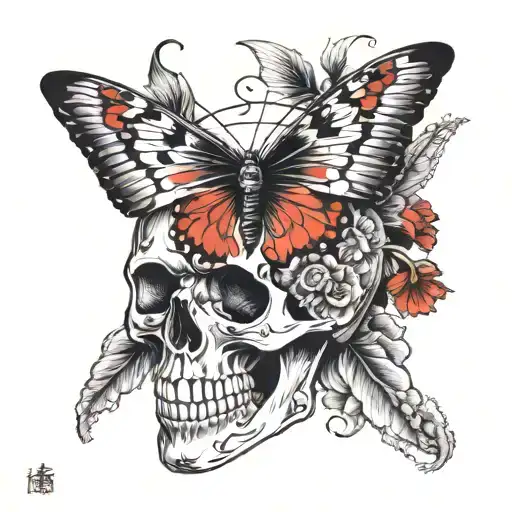 Skull Butterfly