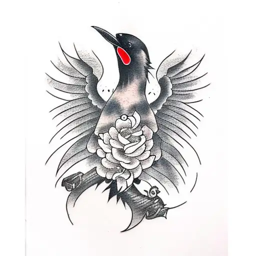 Cute Little Raven Fullbody