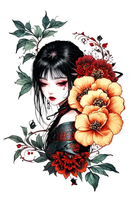 Collarbone Goth Emo Feminine