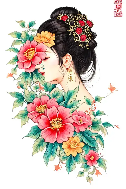 Shoulder Floral Latin