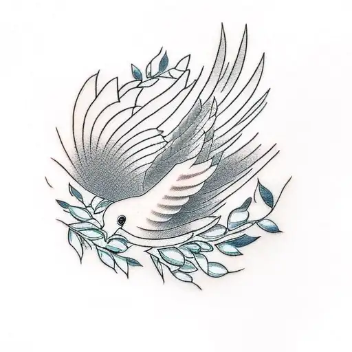 A Dove With An Olive Branch Inside