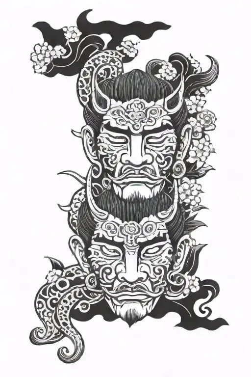 Face Of Gemini Zodiac Oriental