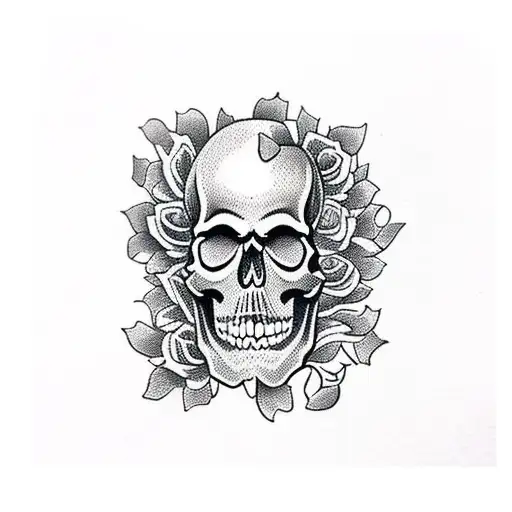Skull Whith Roses