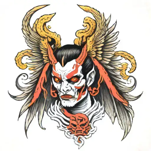 Lucifer Rising With Devils Wing