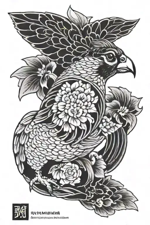 Hunting Dog Quail Black And White