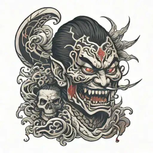 Dark Smile With Blood