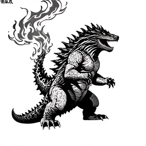 Godzilla Fire Coming Out