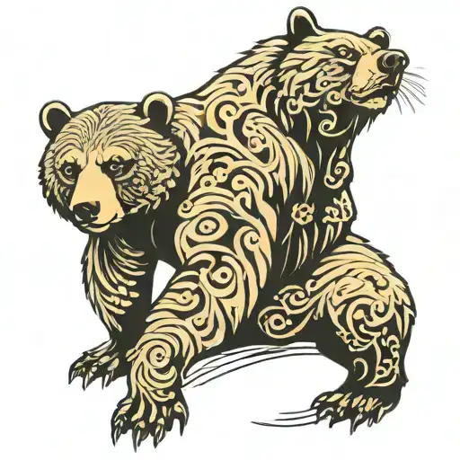 Bear Slurry Between Paws