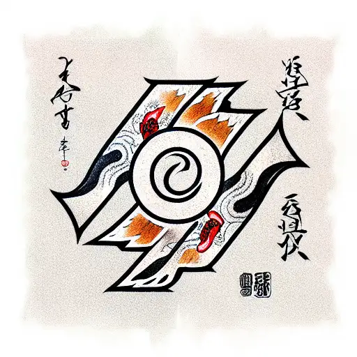 Metallurg Lettering With Koi