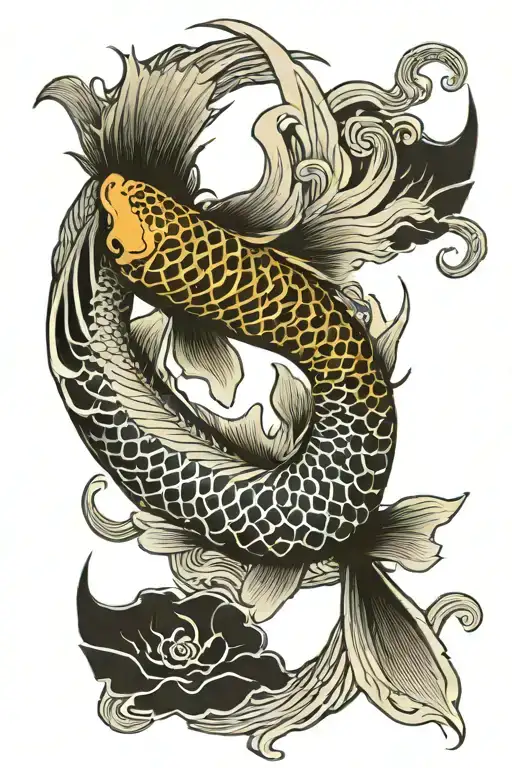 Koi Fish Yin Yang God