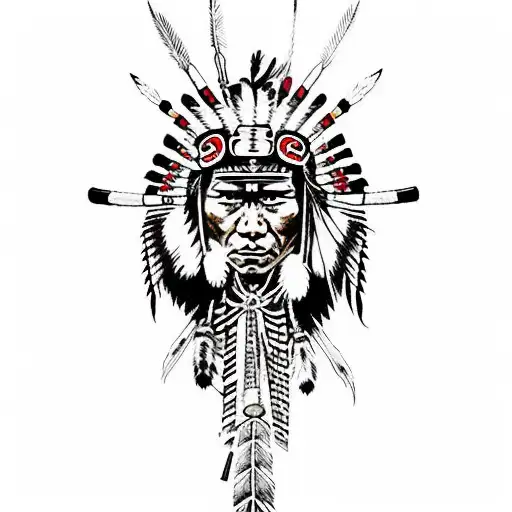 Native American And Samurai