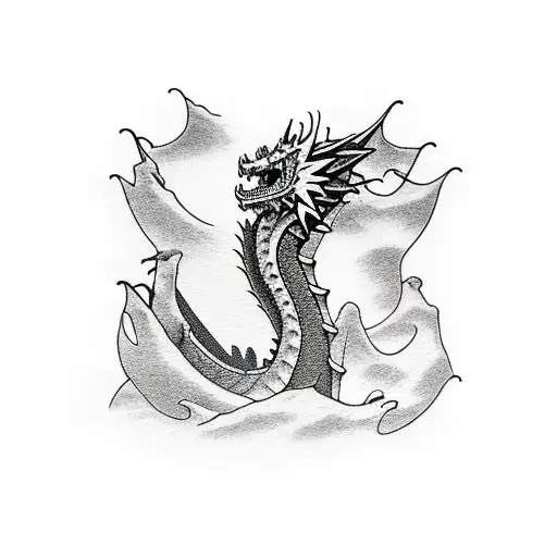 Chest Tattoo Dragon