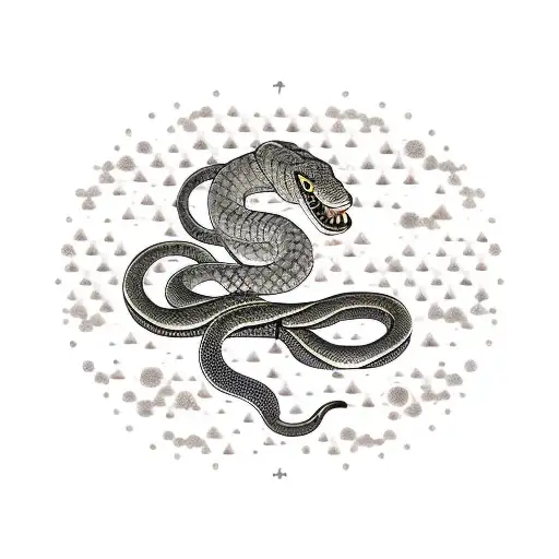 Snake And Dog Japanese Constellation