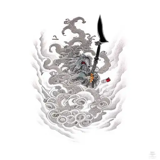 Saurai Sword With Thunder