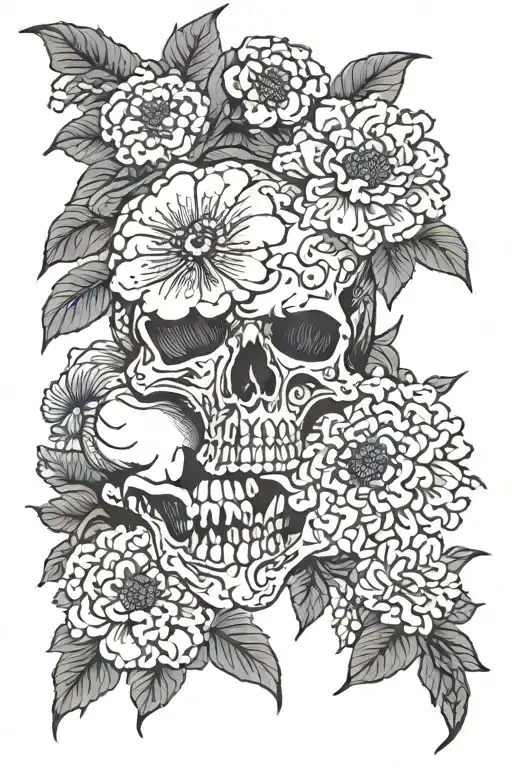 Memento Mori Floral Patterns