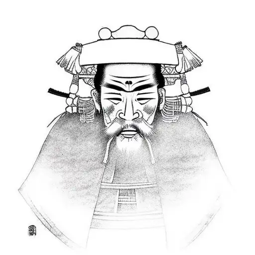 Japanese Samurai Face