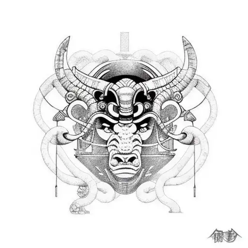 Aries In Cyberpunk Style