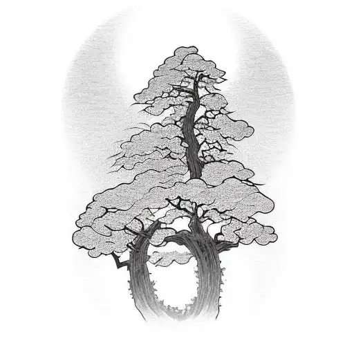 A Tree On A Mountain Desperate To Stay Alive