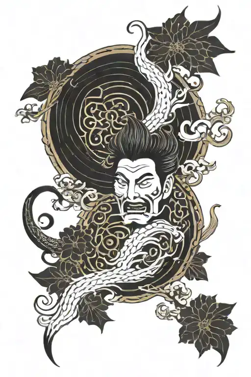 Blackout With Oriental Patterns