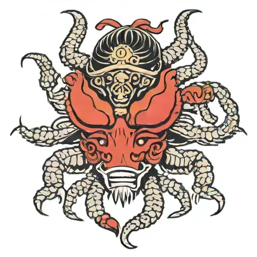 Scorpion With A King's Crown On Its Head