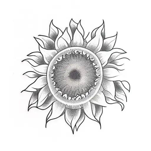 Minimalistic Sunflower