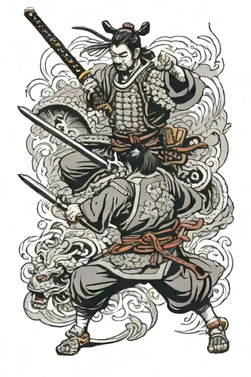 Samurai Battle Scene