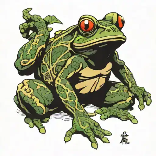 Warrior Frog Sitting
